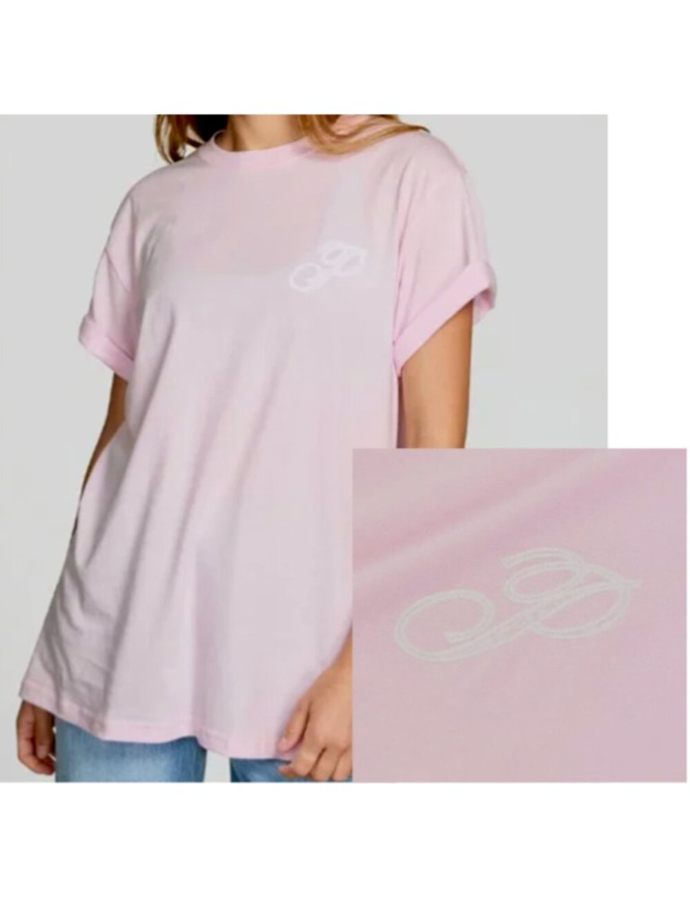 PINK Victoria's Secret Campus Cotton Tee Short Sleeves - Tulip Pink - NWT